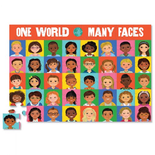 One World Many Faces Memory Game and Puzzle