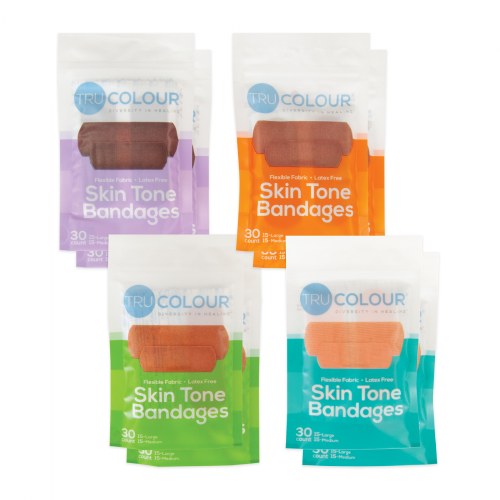 Skin Tone Bandages Kit - 8 Packs - 240 Total Bandages