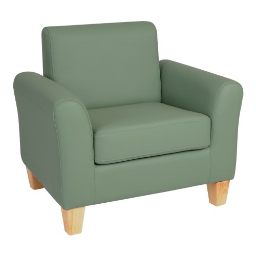 Modern Vinyl Chair - Green