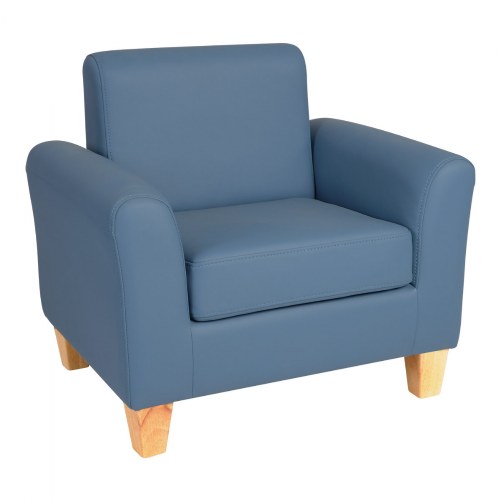 Modern Vinyl Chair - Blue