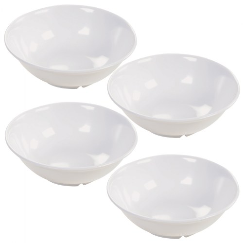 36 oz. White Footed Serving Bowl - Set of 4
