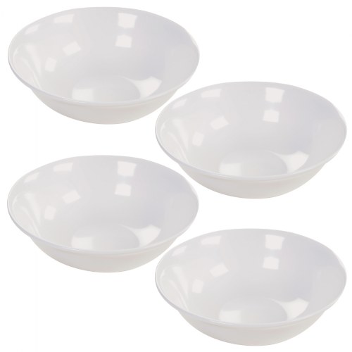 57 oz. White Footed Serving Bowl - Set of 4