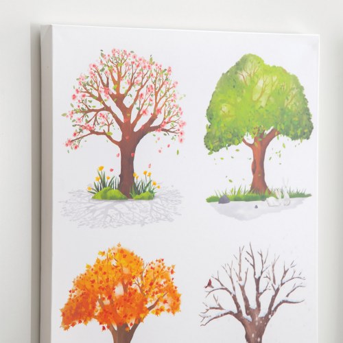 Seasons of Trees Giclee Classroom Wall Print