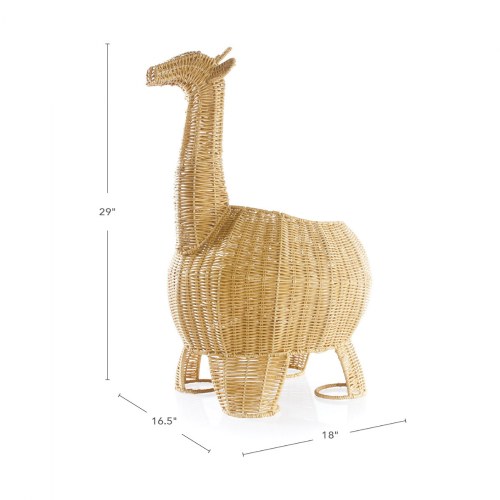 Giraffe Washable Wicker Floor Basket