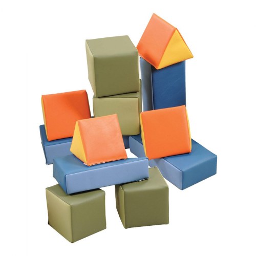 Soft Vinyl Building Blocks - 12 Pieces