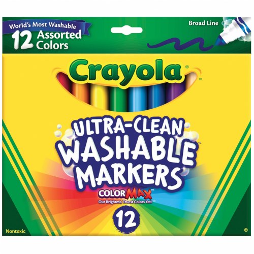 Crayola® 12-Count Classic Colors Washable Markers - Single Box