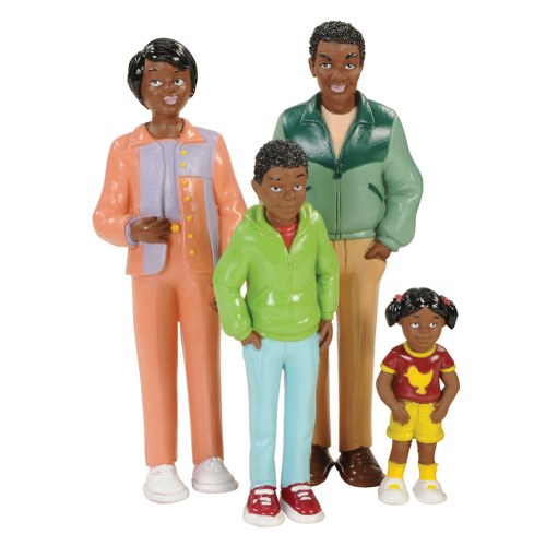 Block Family Play Set - African-American