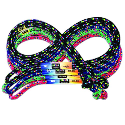 8' Confetti Multicolor Jump Ropes - Set of 4