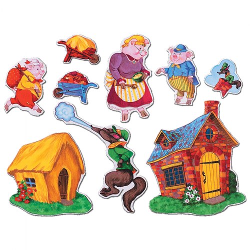 Classic Stories Three Pigs Felt Set