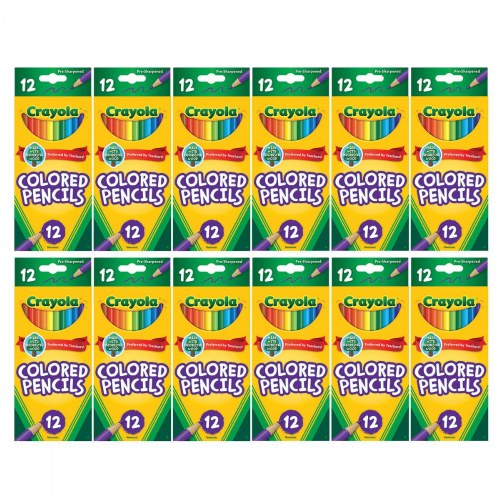 Crayola® 12-Pack Eco Friendly Bright Colored Pencils Classpack - 12 Boxes
