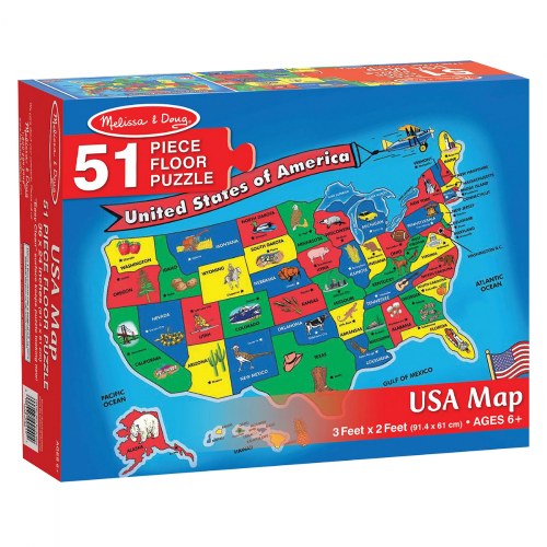 World & US Floor Puzzles