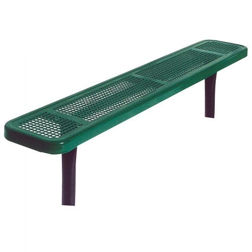 6' Bench without Back - In-Ground Perforated