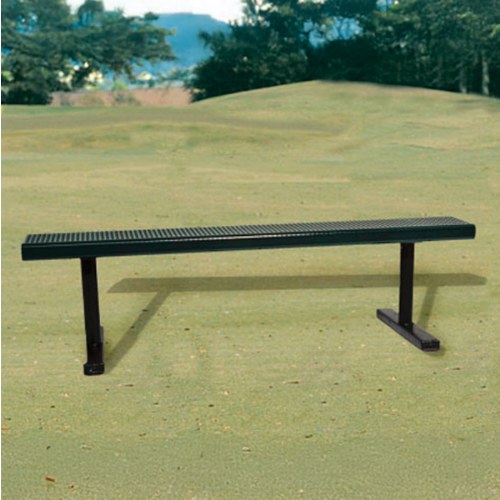 6' Bench without Back - Portable Perforated