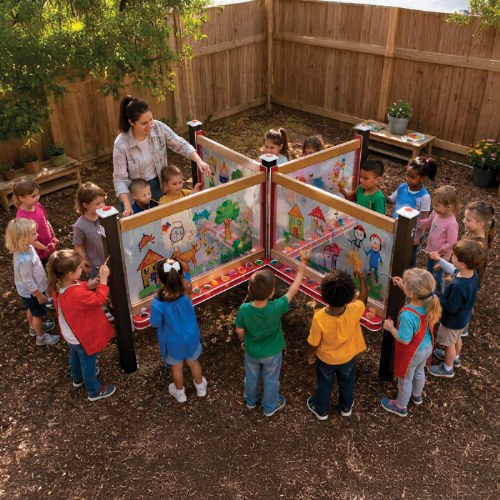 4-Sided In-Ground 112" Art Easel