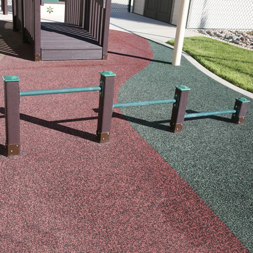 pull up bar on the ground