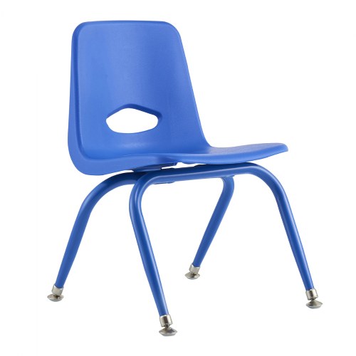 Tapered Leg Stackable Chair - 11.5" Seat Height - Blue