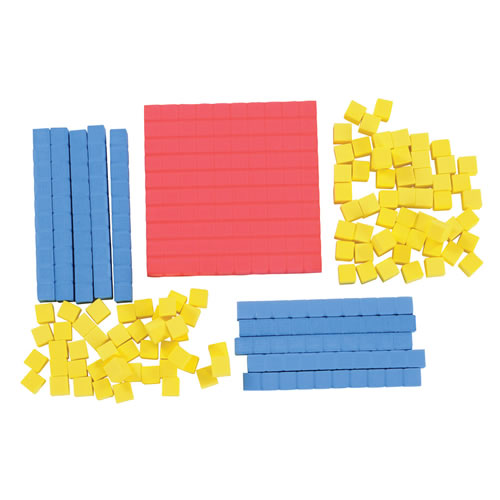 Hands-On Math Base Blocks - 111 Pieces