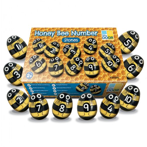 Honey Bee Number Stones - Set of 20