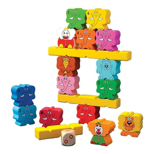 Zimbbos Building and Stacking Game with Friendly Circus Animals