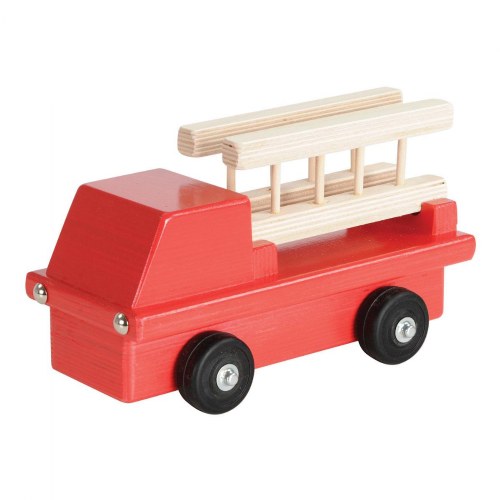 Birch and Maple Wooden Fire Truck