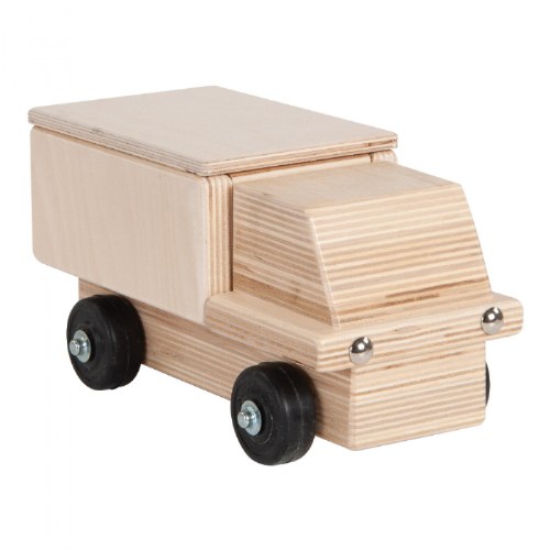 Birch and Maple Wooden Delivery Truck