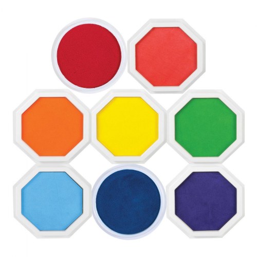 Washable Ink Jumbo Stamp Pad - Set of 8