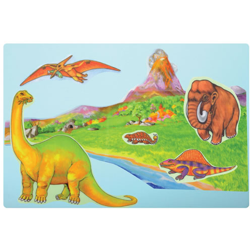 Friendly Dinosaur Prehistoric Felt Set for Interactive Reading