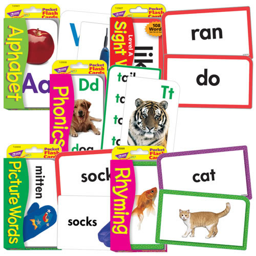 Practice Early Literacy Flash Card Set with Pictures