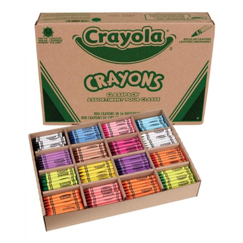 Crayola® Standard Classpack - 800 count - 50 each color