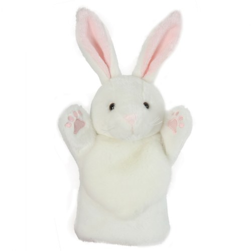 Plush White Rabbit Hand Puppet