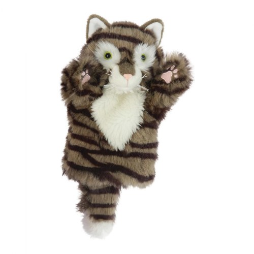 Plush Tabby Cat Hand Puppet