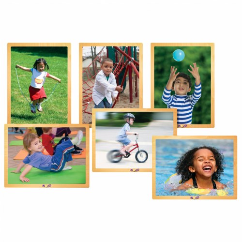 Real Image Kids in Motion Puzzles - Set of 6