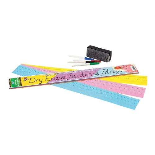 Dry Erase Sentence Strips - Colors - Pack of 30