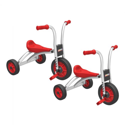 Kaplan Pedal Trike - Red/Silver - Set of 2