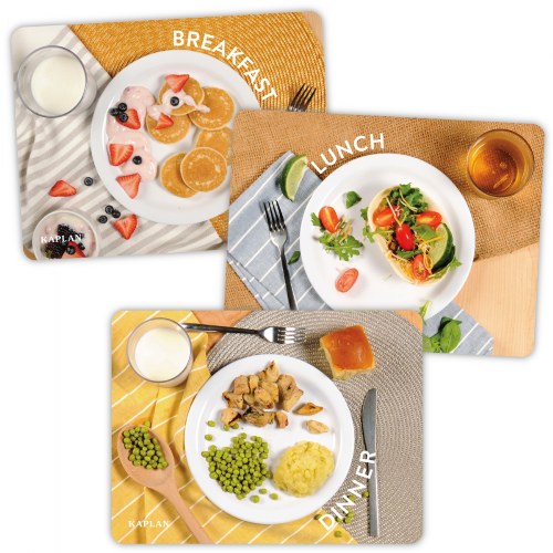 Breakfast, Lunch and Dinner Healthy Meals Puzzles - Set of 3