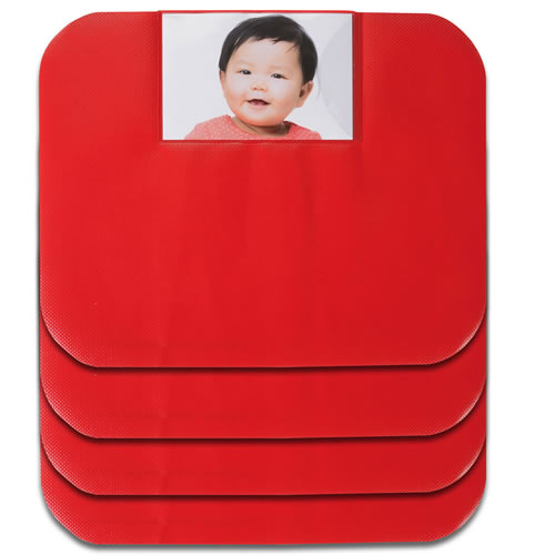 Personalized Dietary Placemats - Red - Set of 4