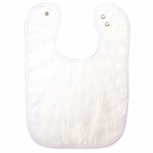 Soft Easy to Clean Bibs - White - Set of 6