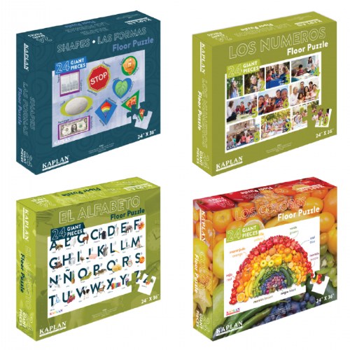 Spanish & Bilingual 24-Piece Floor Puzzles
