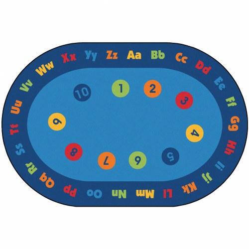 Circletime Early Learning KID$ Value PLUS Rug - 6' x 9'