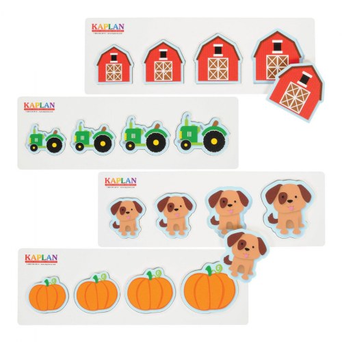 Size and Sequence Farm Puzzles - Set of 4