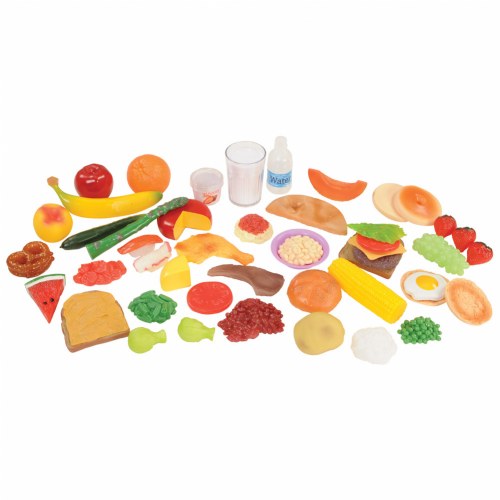Pretend Play Healthy Eating Food Set - 48 Pieces