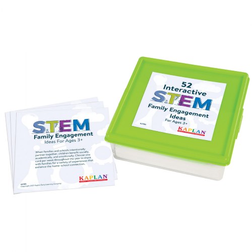 52 STEM Family Engagement Ideas - 5" x 5" Activity Cards