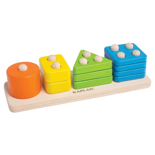 Toddler Wooden One to Four Counter