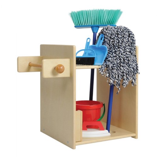 Wooden Housekeeping Stand with Accessories