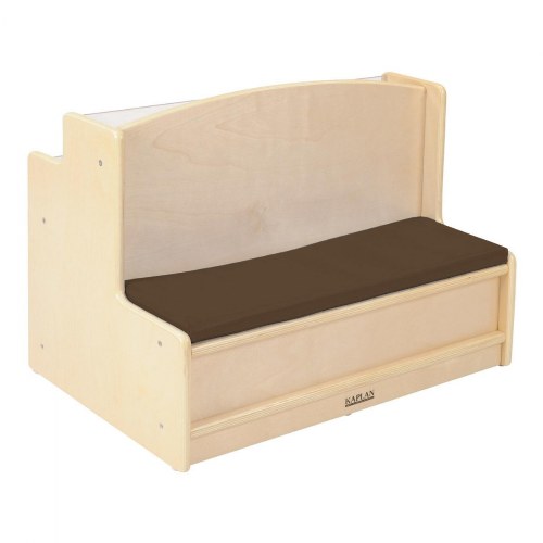 Carolina Toddler Sit and Read Bench with Book Display and Storage Cubby