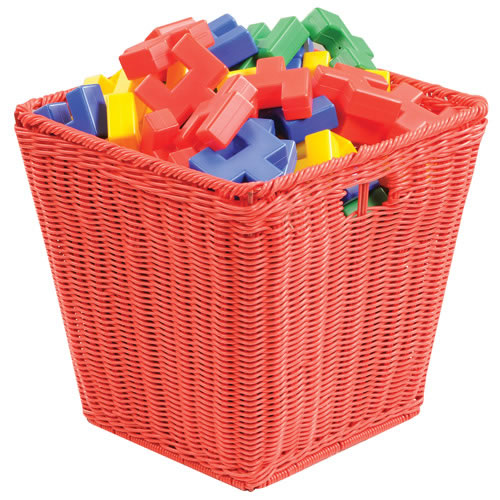 Medium Plastic Wicker Basket - Each