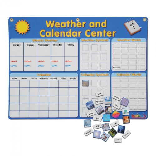 Magnetic Calendar and Weather Set