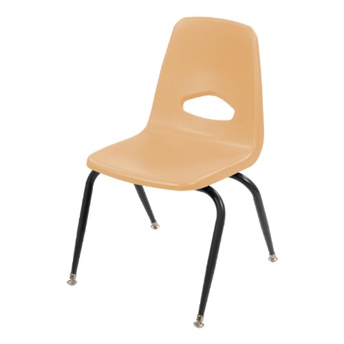 Stackable Chair With 15.5" Seat Height - Natural