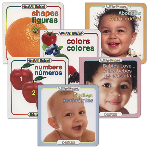Early Concepts Bilingual Board Books - Set of 6