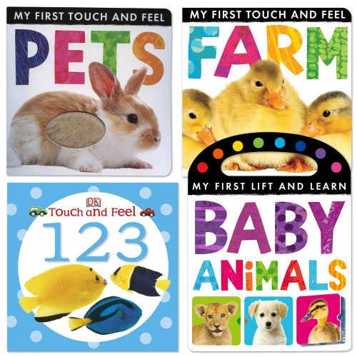 Photo Touch and Feel Board Books - Set of 4